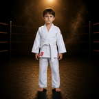 Kids Brazilian Jiu Jitsu Gi Uniform Set White
