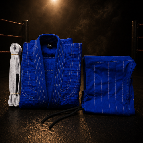 Pearl Weave BJJ Gi Set with White Belt - BJJ Gi - front view