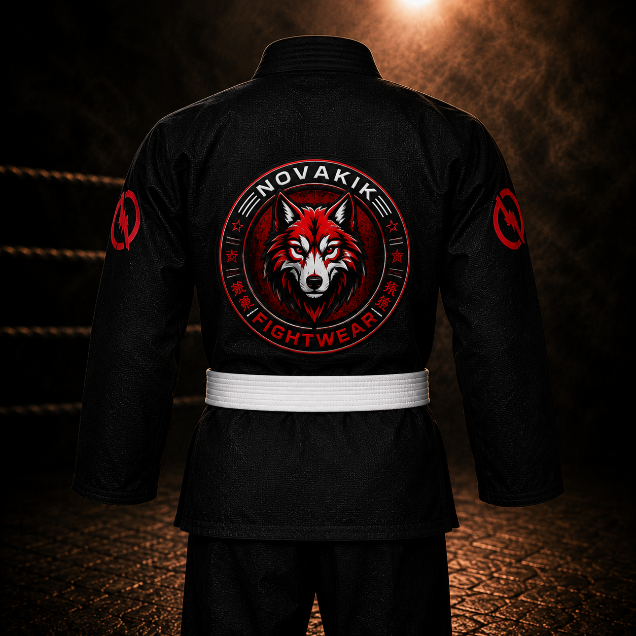 Novakik Kids BJJ GI with White Belt – Black Kimono Jiu Jitsu Uniform