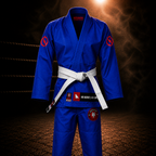 Novakik Kids BJJ GI with White Belt  – Blue