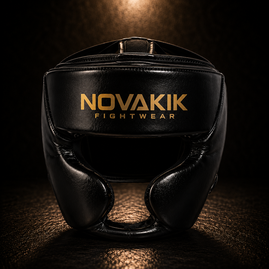 Novakik Muay Thai Headgear with Cage Grill