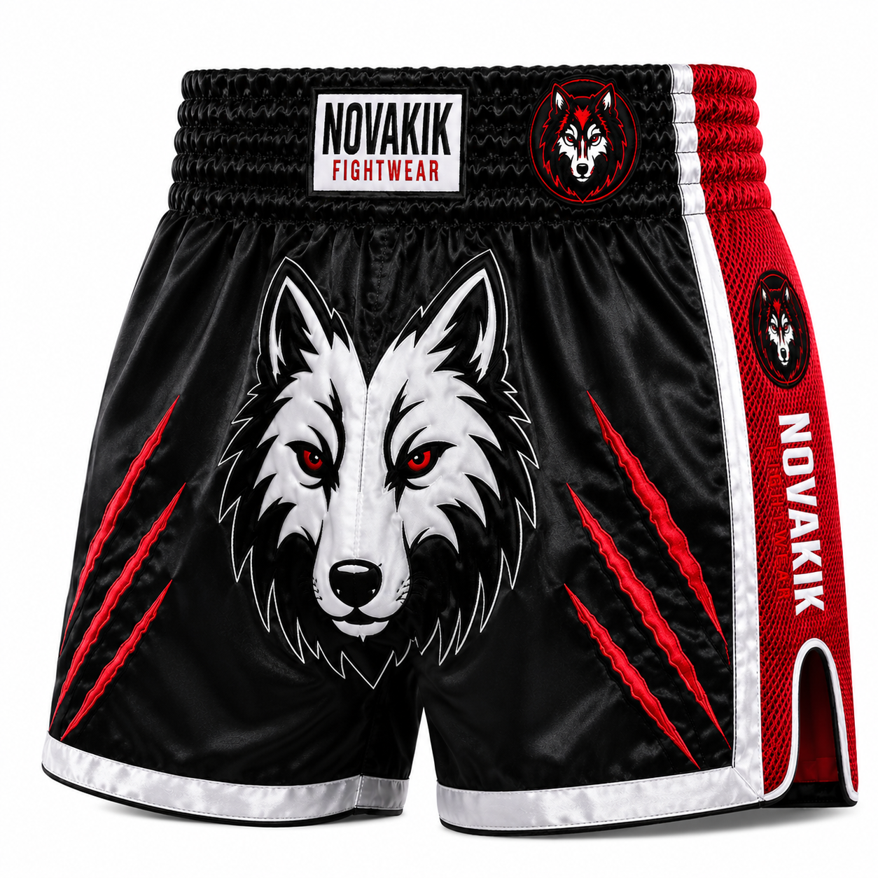 Novakik Boxing Shorts - Black Red