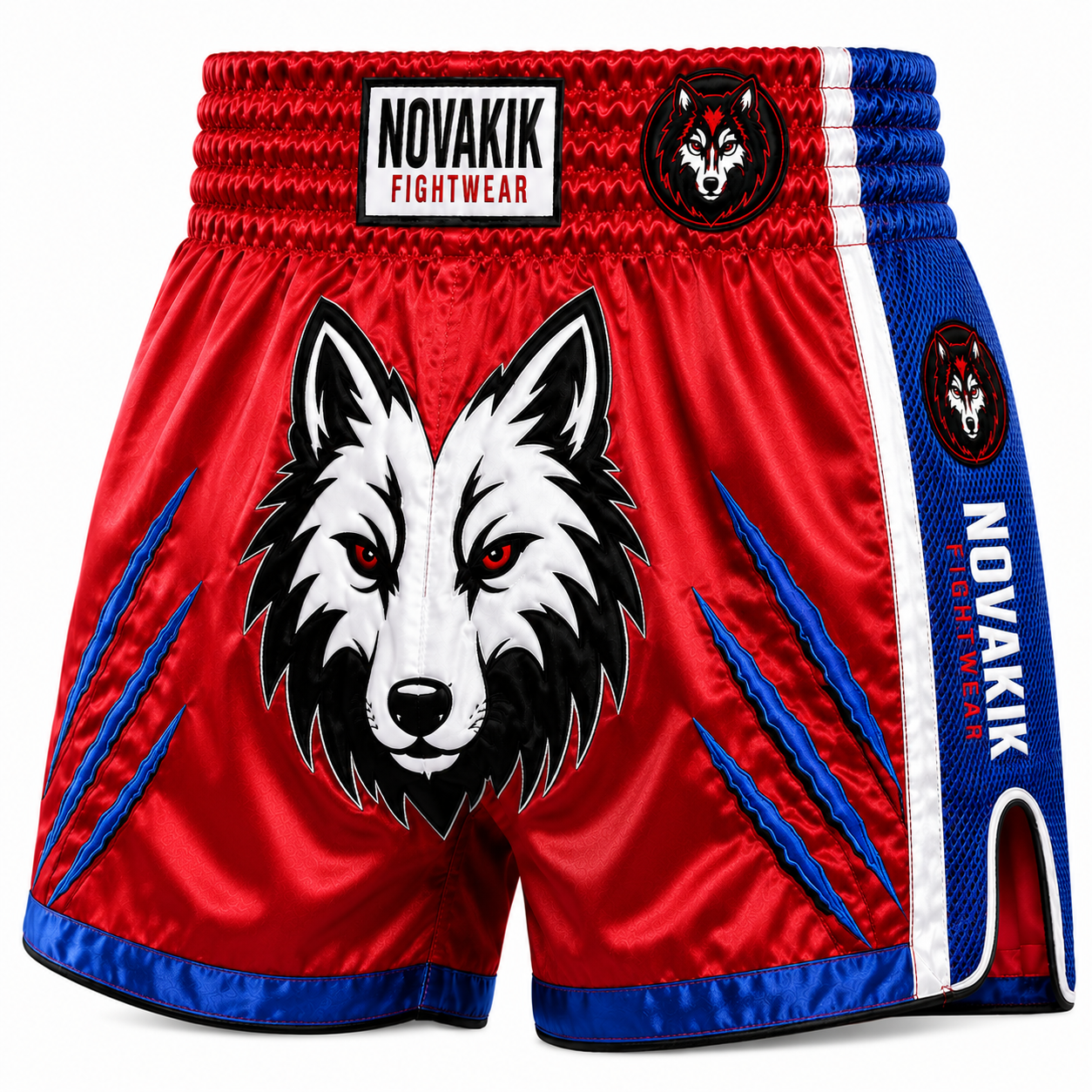 Novakik Boxing Shorts - Red Blue