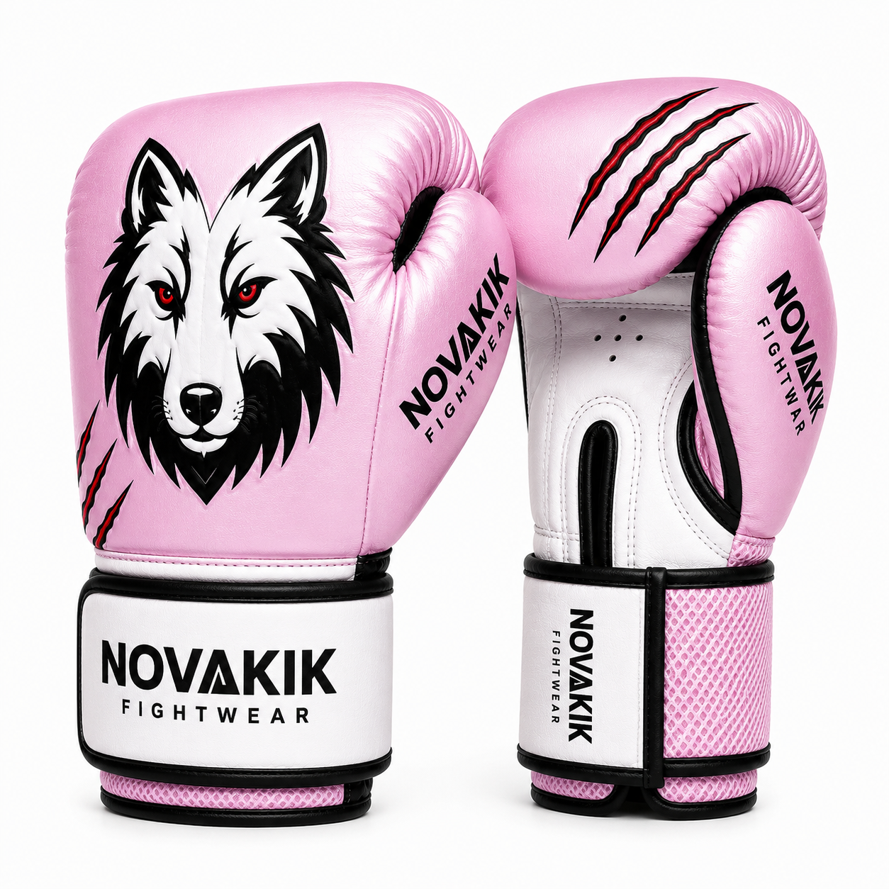 Novakik Boxing Gloves - Pink Black
