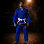 Novakik BJJ GI with White Belt  – Blue