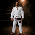 Novakik BJJ GI with White Belt – White - BJJ Gi
