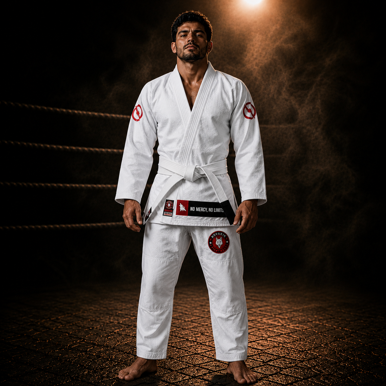 Novakik BJJ GI with White Belt – White