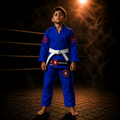 Novakik Kids BJJ GI with White Belt  – Blue