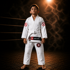 Novakik Kids BJJ GI with White Belt – White