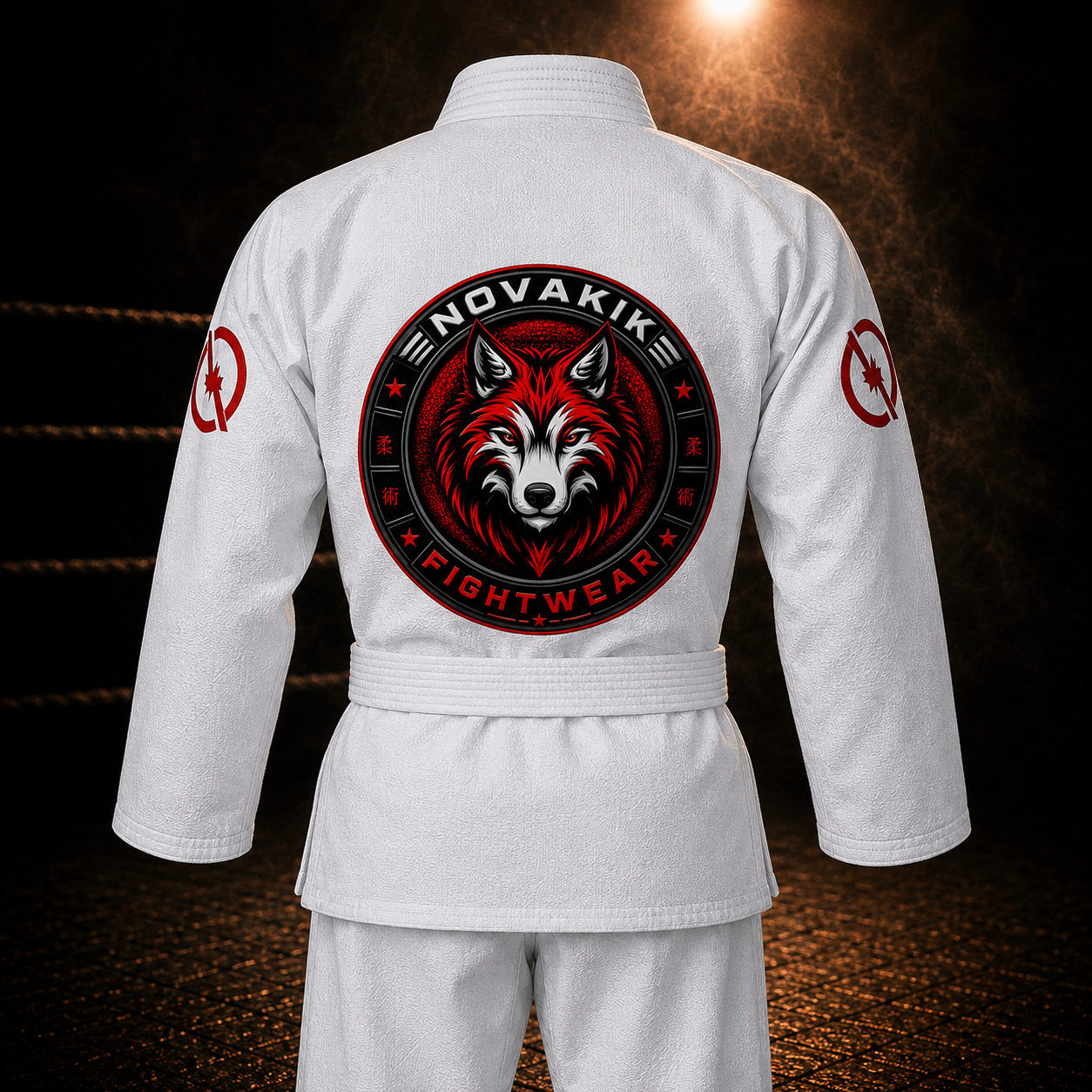 Novakik BJJ GI with White Belt – White
