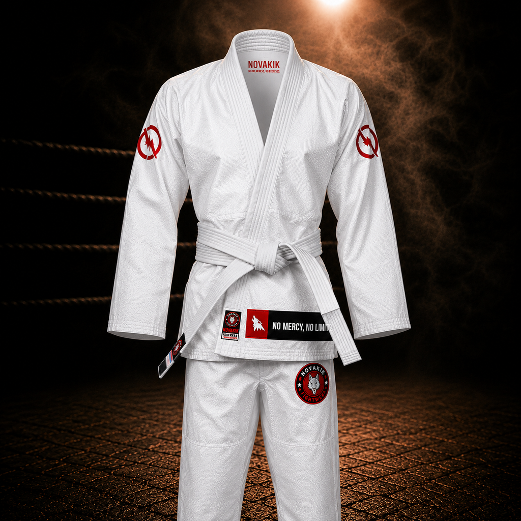 Novakik Kids BJJ GI with White Belt – White
