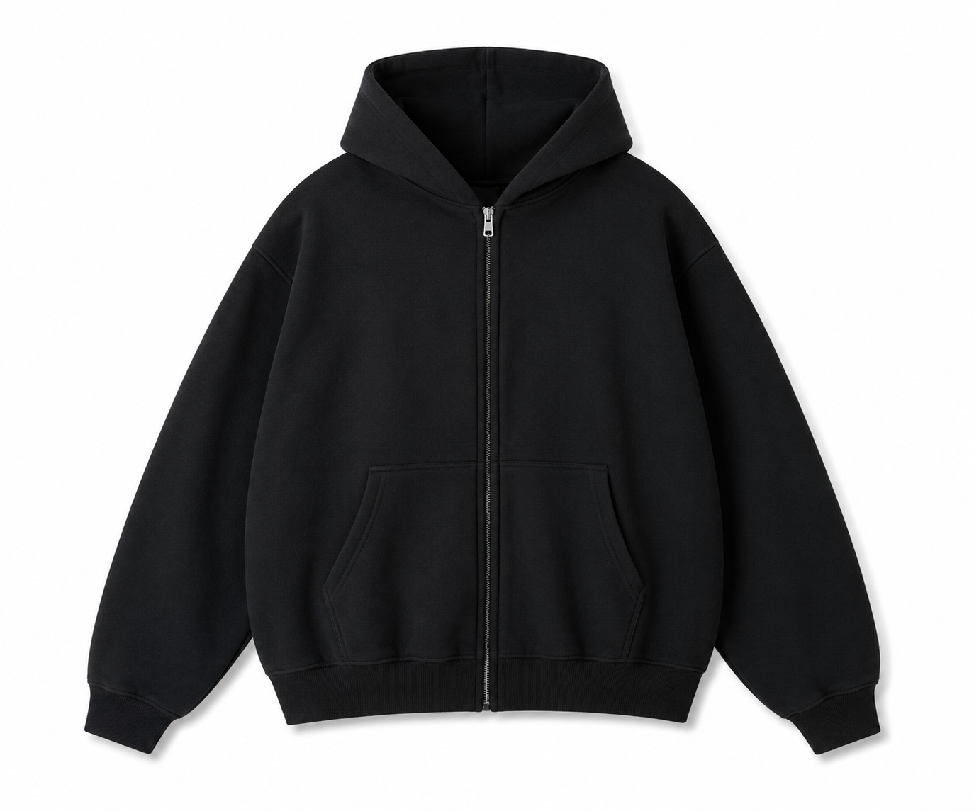 Novakik solid Zip-Up Jacket - Black