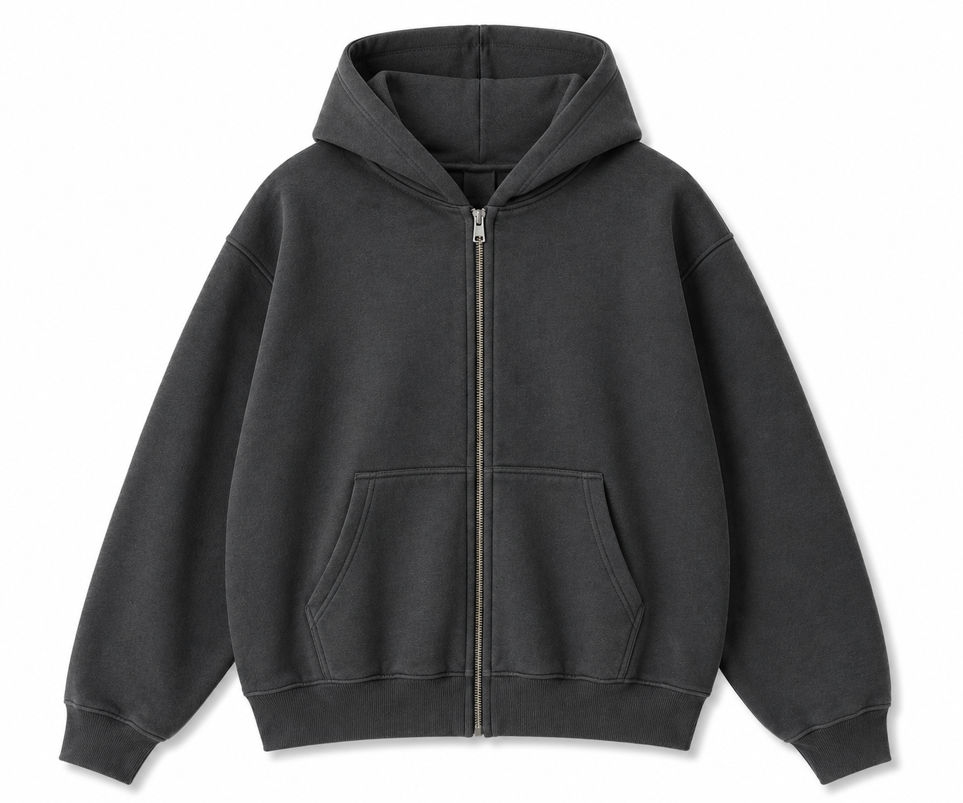 Novakik solid Zip-Up Jacket - Dark Gray