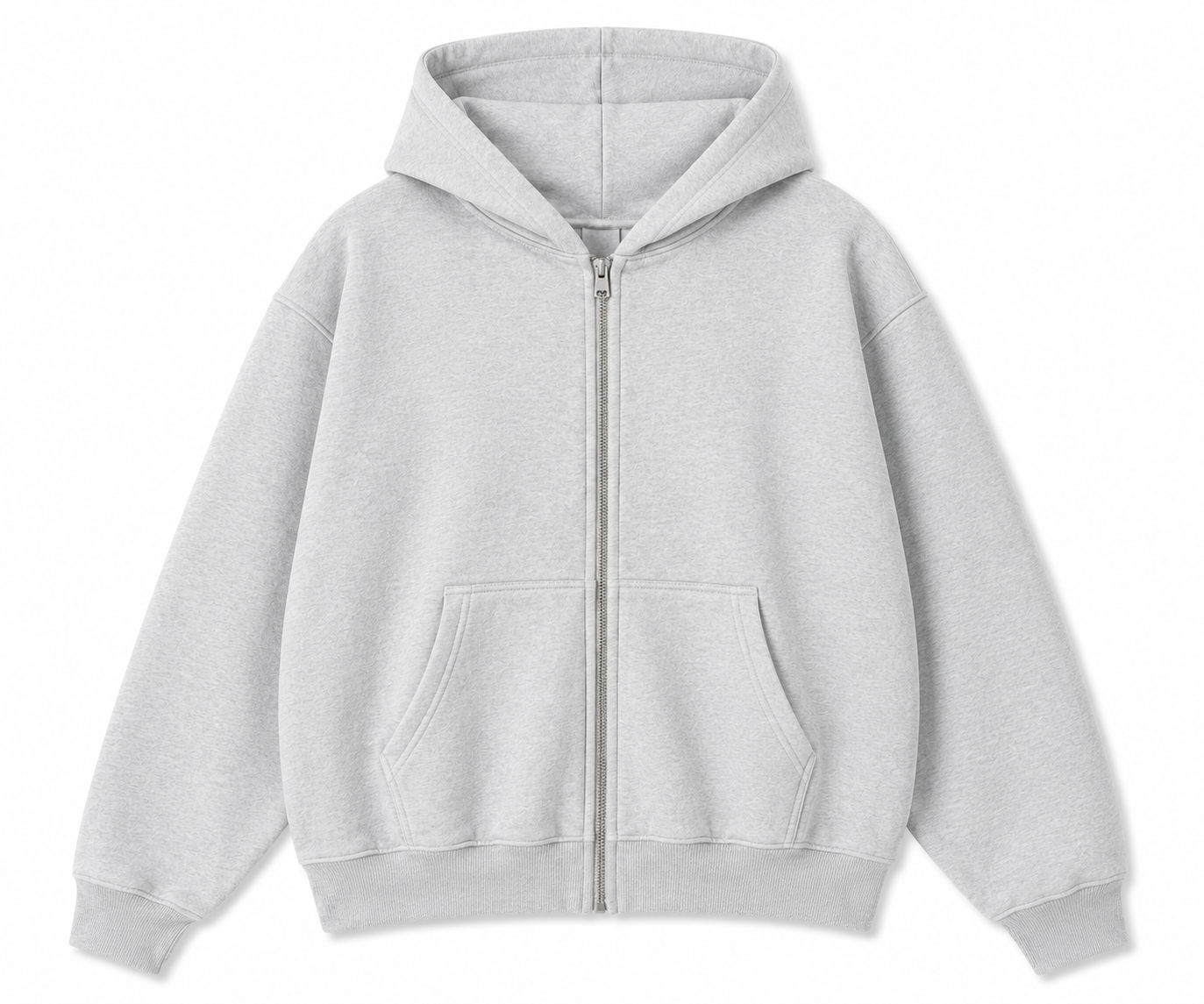 Novakik solid Zip-Up Jacket - Light Gray