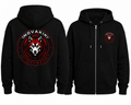 Novakik Logo Printed Zip-Up Jacket - Black