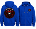 Novakik Logo Printed Zip-Up Jacket - Blue