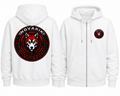 Novakik Logo Printed Zip-Up Jacket - White