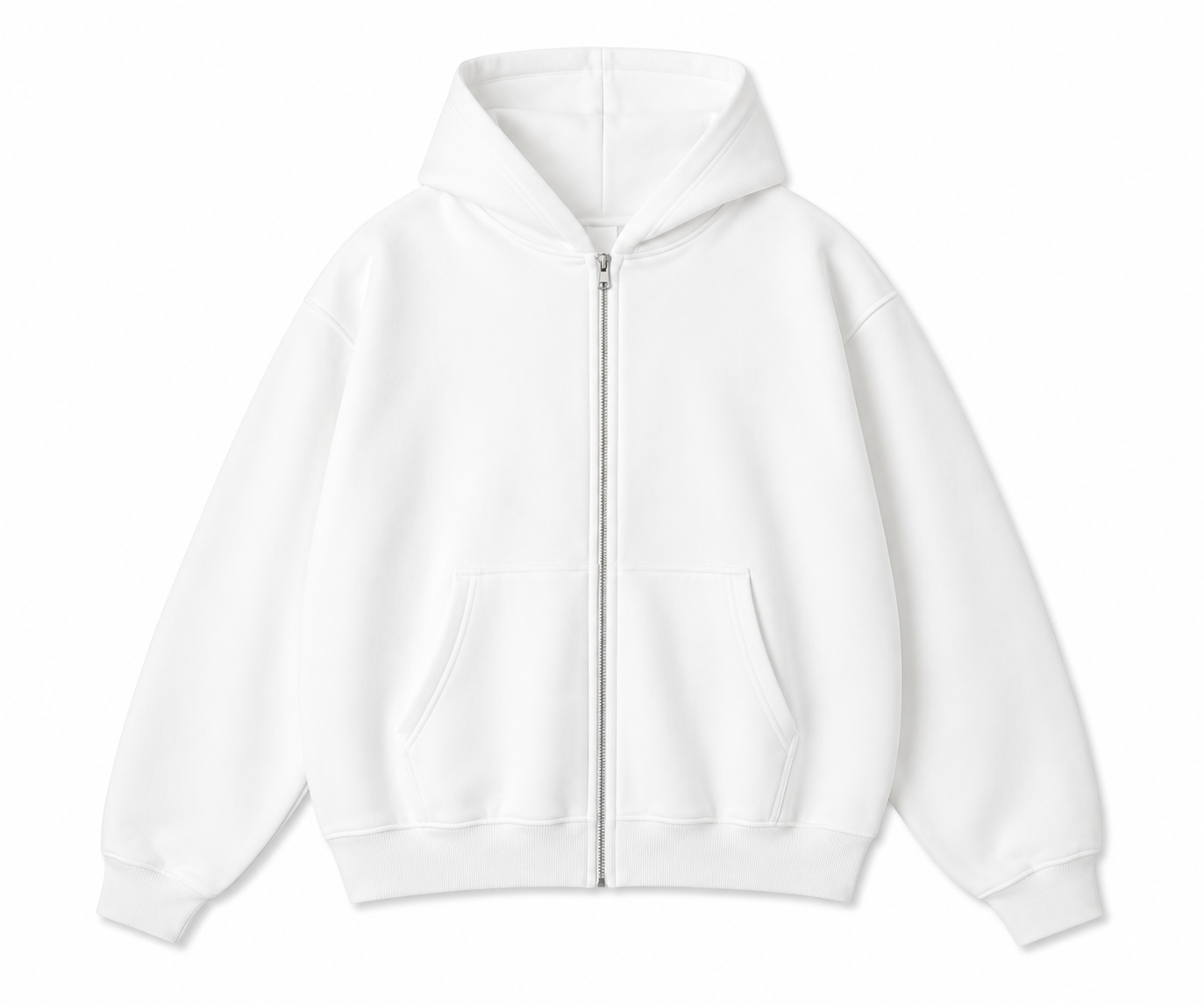 Novakik solid Zip-Up Jacket - White