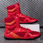 High-Top Boxing Shoes with Strap Support