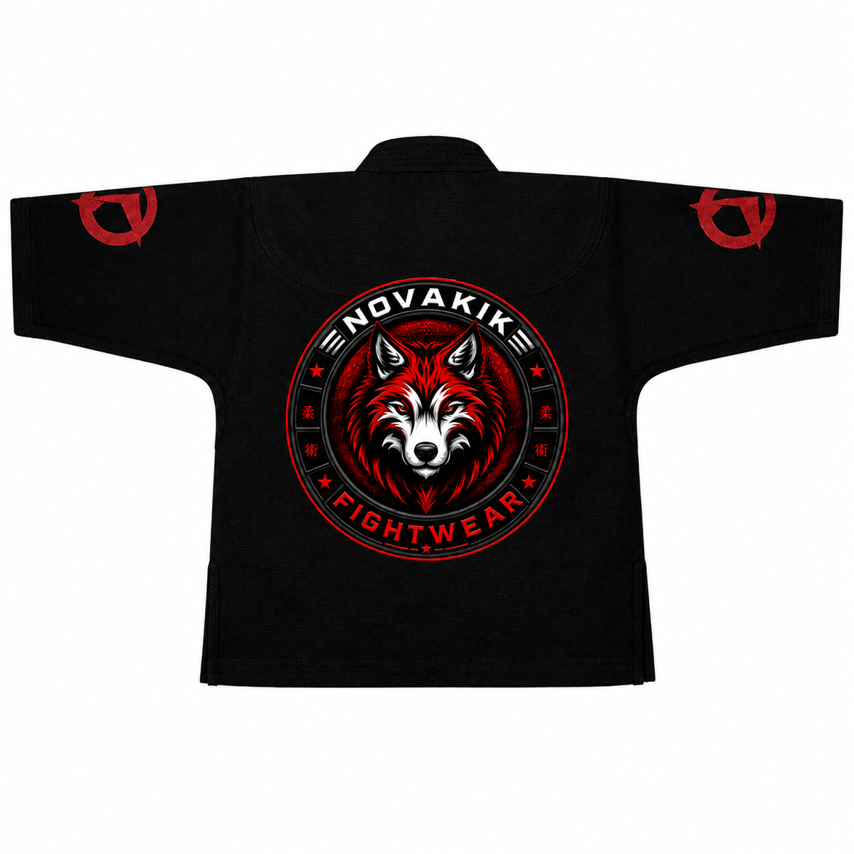 Novakik Kids BJJ GI with White Belt – Black - BJJ Gi - back view