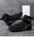 High-Top Boxing Shoes with Strap Support