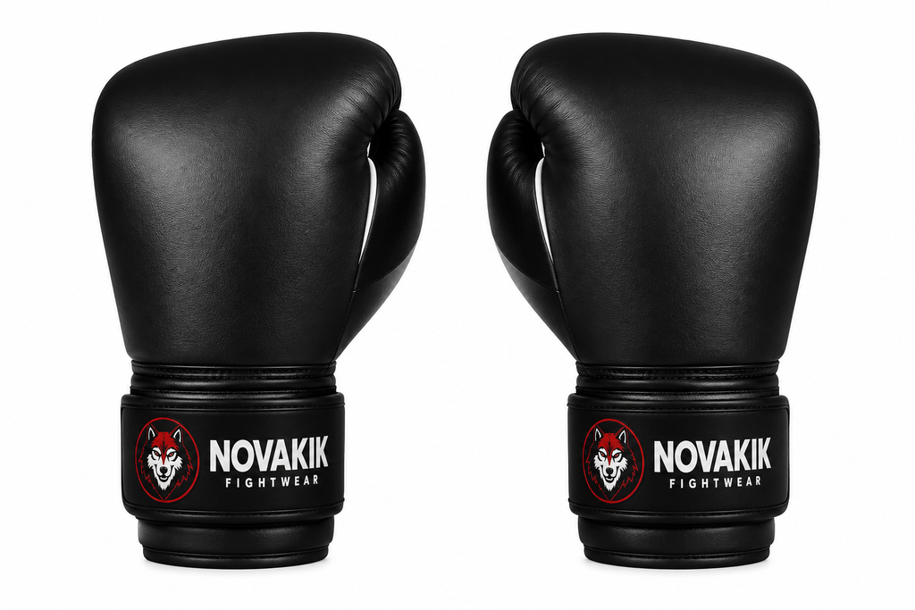 Novakik Premium Boxing Gloves - Black