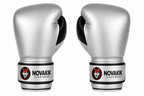 Novakik Premium Boxing Gloves - Silver
