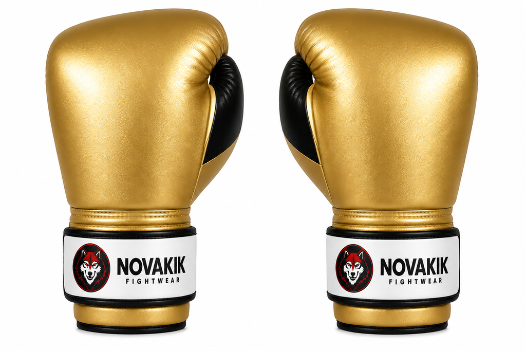 Novakik Premium Boxing Gloves - Gold
