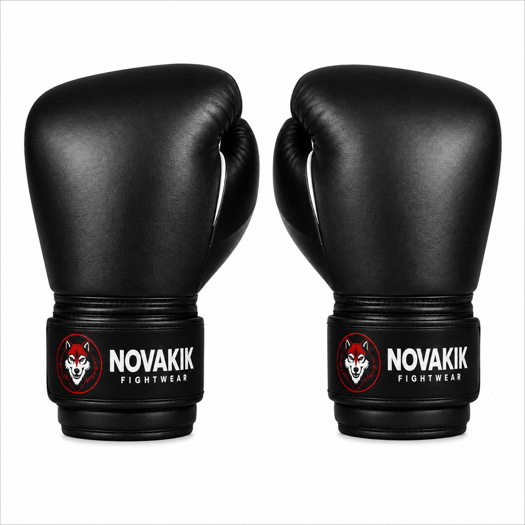 Novakik Premium Boxing Gloves - Black