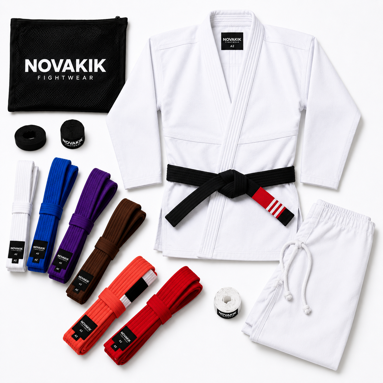 Novakik Karate 450GSM With Belt with wrist band ( Complete Set )