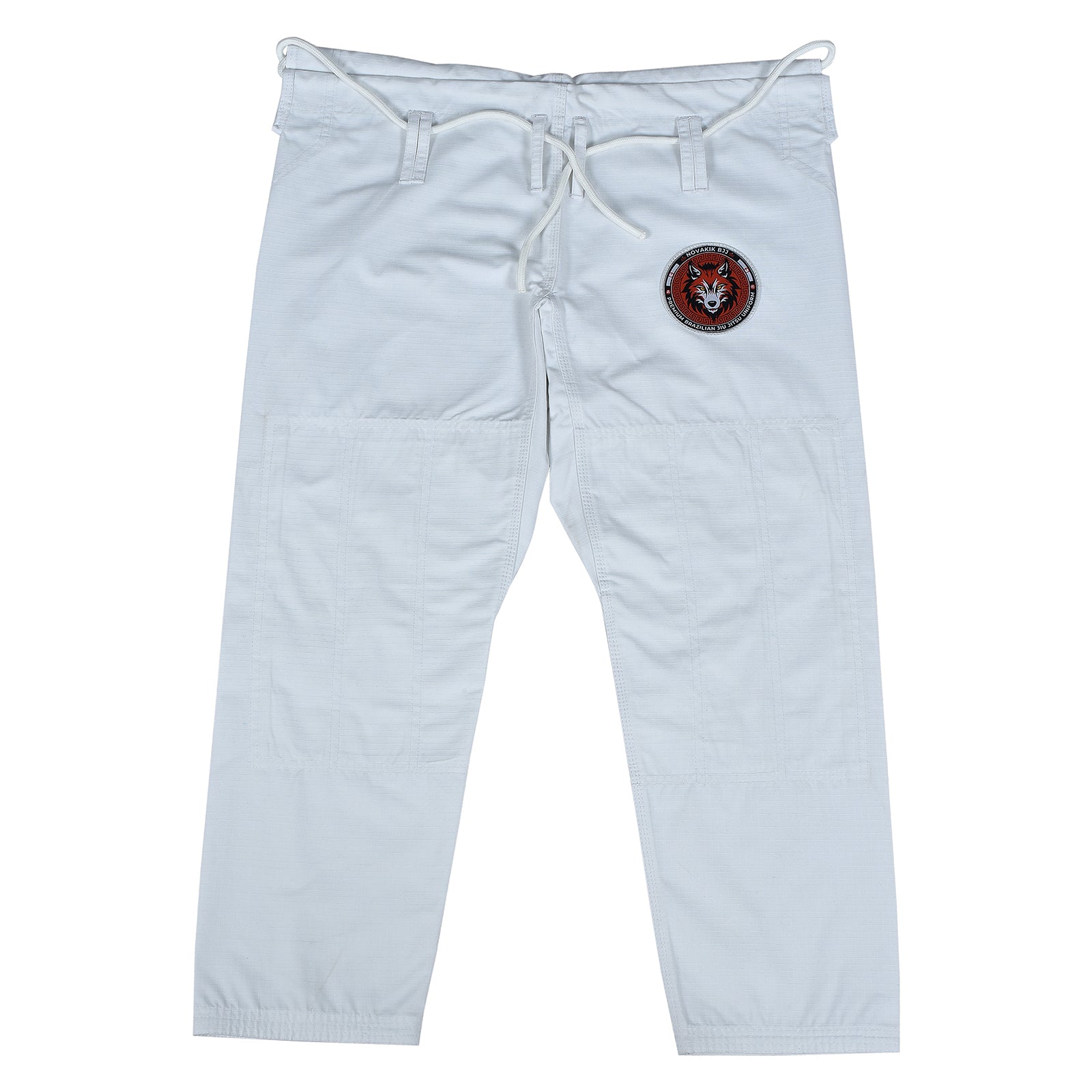Novakik BJJ GI with White Belt – White Alpha Series 450 GSM Kimono Jiu Jitsu Uniform