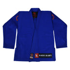 Novakik BJJ GI with White Belt  – Blue Alpha Series 450 GSM Kimono Jiu Jitsu Uniform