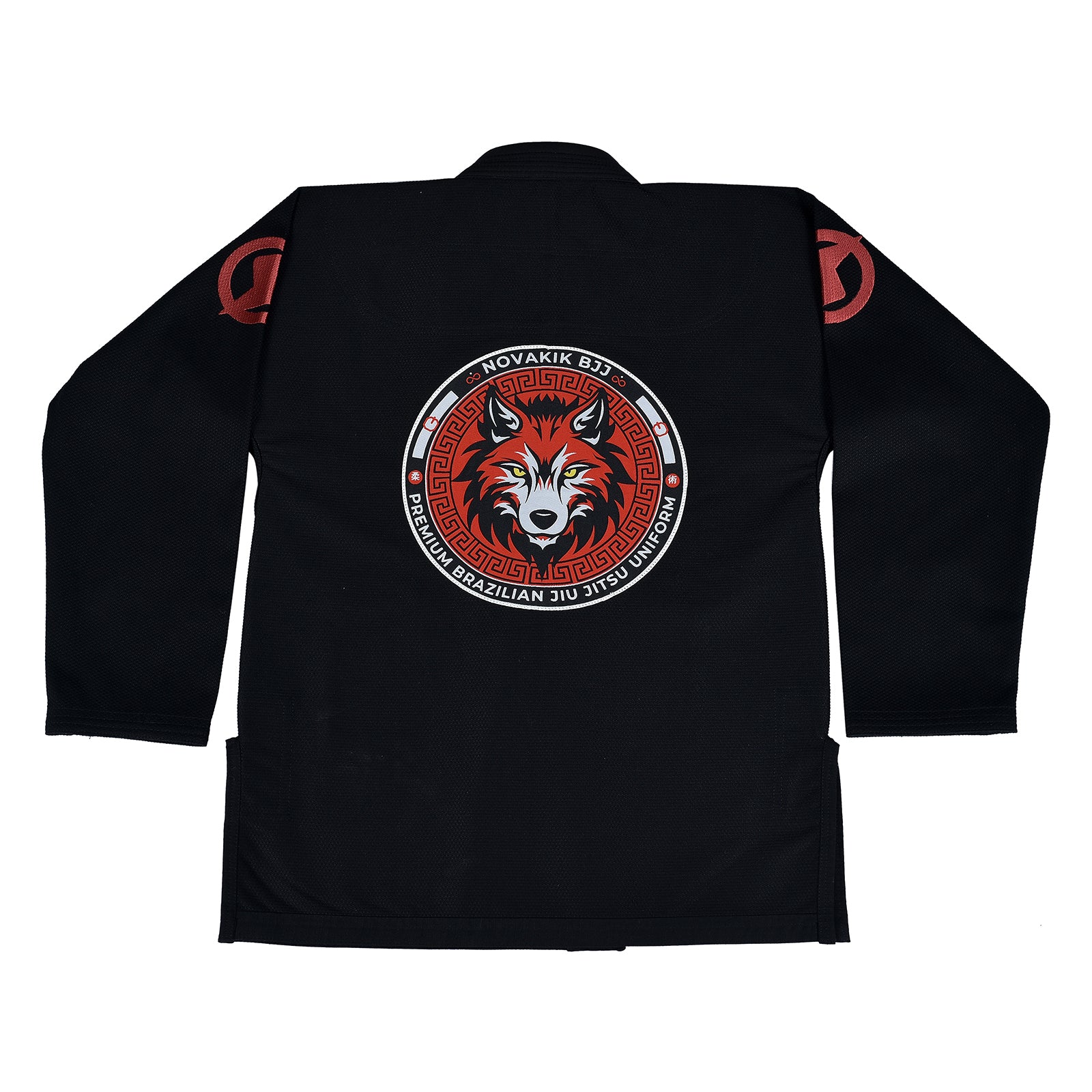 Novakik Kids BJJ GI with White Belt – Black Alpha Series 450 GSM Kimono Jiu Jitsu Uniform