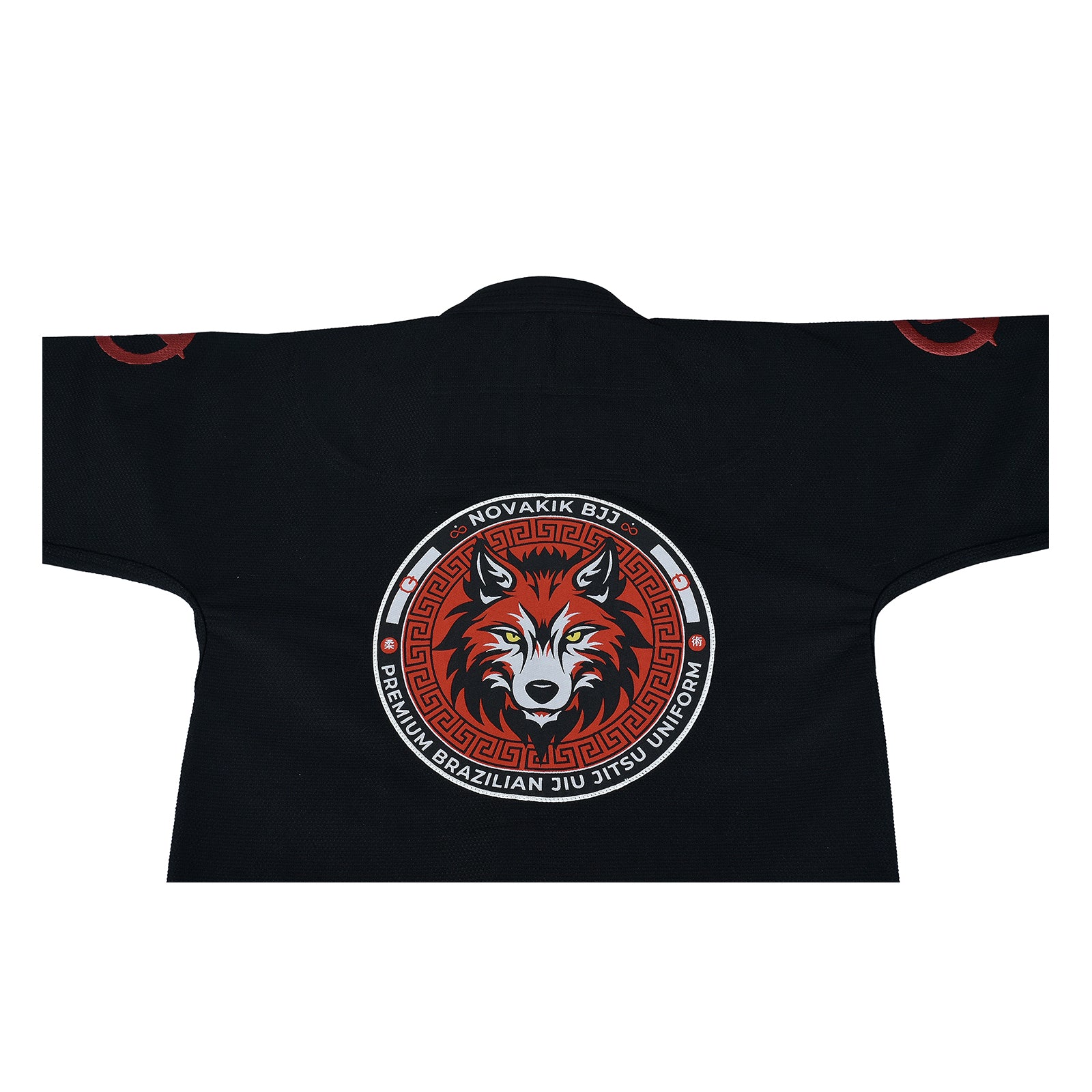 Novakik Kids BJJ GI with White Belt – Black Alpha Series 450 GSM Kimono Jiu Jitsu Uniform