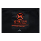 Novakik Kids BJJ GI with White Belt – Black Alpha Series 450 GSM Kimono Jiu Jitsu Uniform