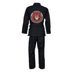 Novakik Kids BJJ GI with White Belt – Black Alpha Series 450 GSM Kimono Jiu Jitsu Uniform