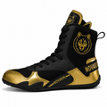 Novakik High-Top Boxing Shoes - Black Gold
