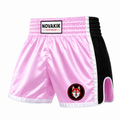 Novakik Plain Boxing Shorts - Pink Black