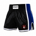 Novakik Plain Boxing Shorts - Black Blue