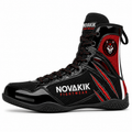 Novakik Boxing Shoes High-Top Training Boots - Black Red